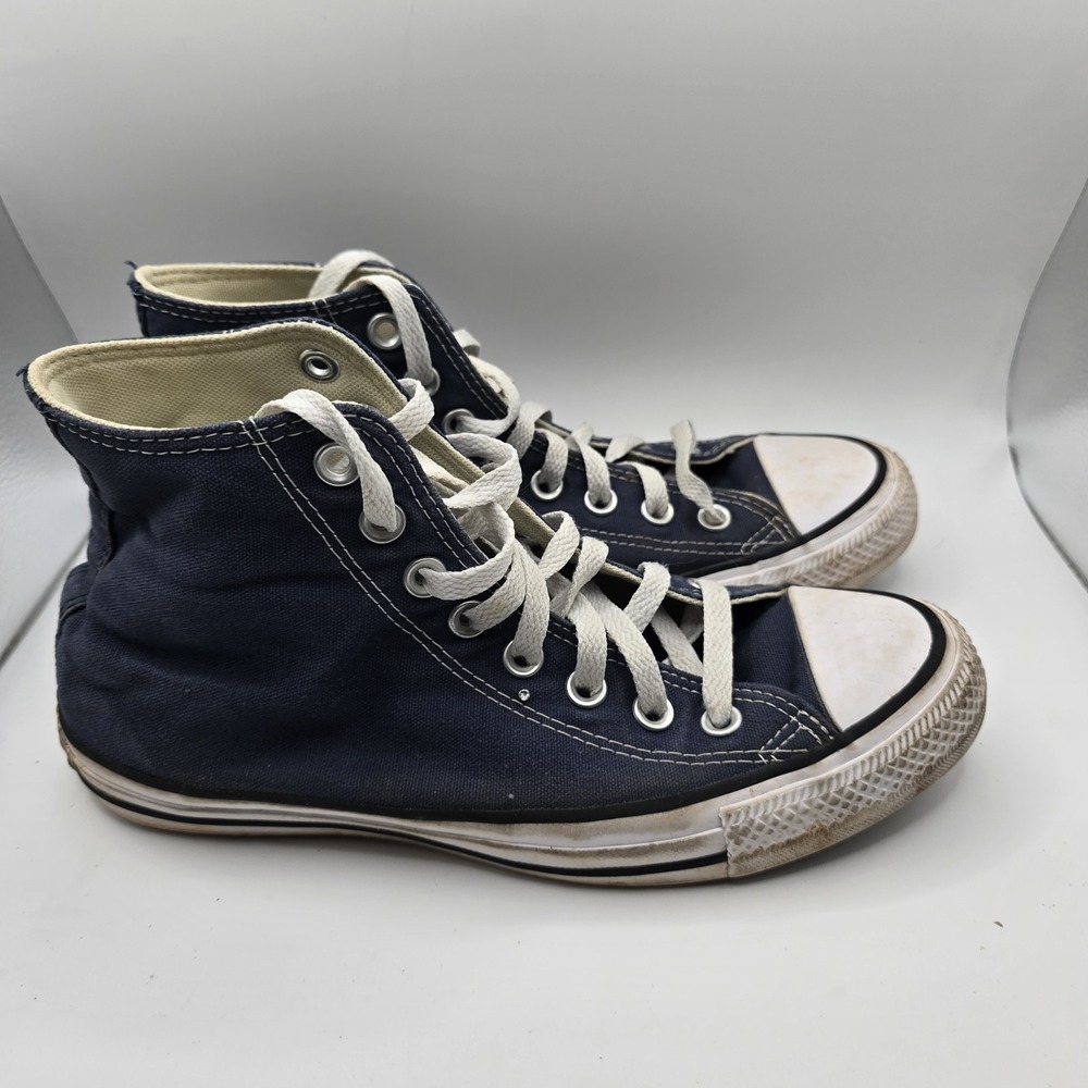 Converse Chuck Taylor All Star NAVY High Top Sneakers - Rare‎ SIZE 6.5